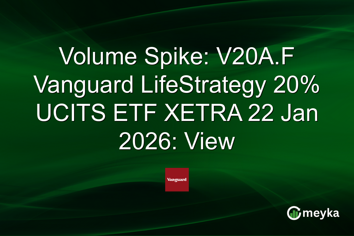 Volume Spike: V20A.F Vanguard LifeStrategy 20% UCITS ETF XETRA 22 Jan 2026: View
