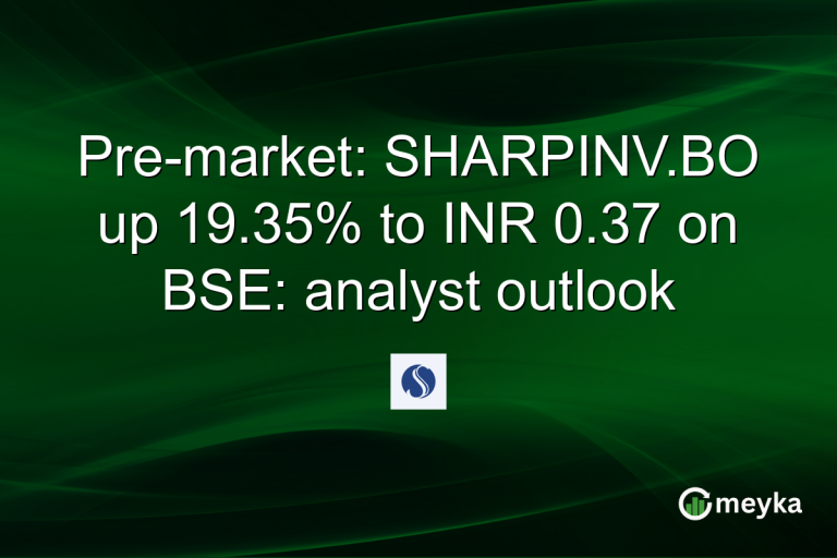 Pre-market: SHARPINV.BO up 19.35% to INR 0.37 on BSE: analyst outlook