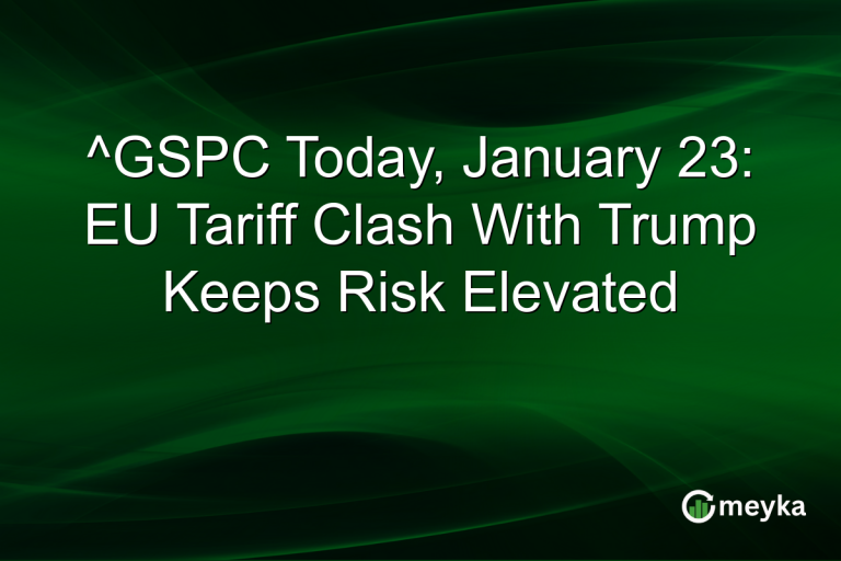 ^GSPC Today, January 23: EU Tariff Clash With Trump Keeps Risk Elevated