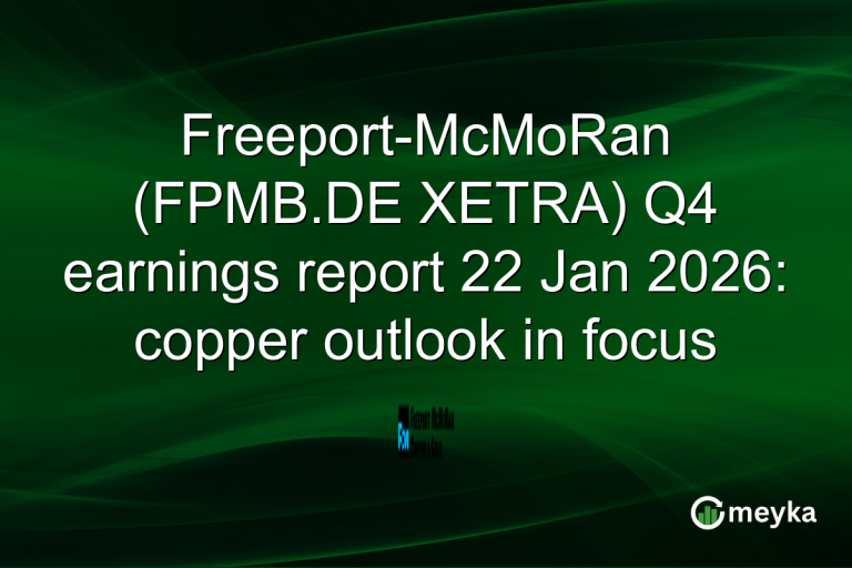 Freeport-McMoRan (FPMB.DE XETRA) Q4 earnings report 22 Jan 2026: copper outlook in focus