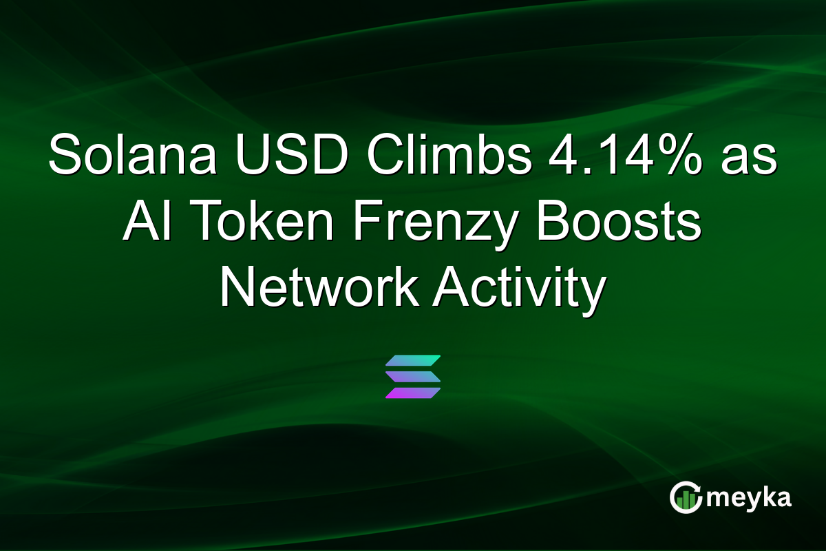 Solana USD Climbs 4.14% as AI Token Frenzy Boosts Network Activity