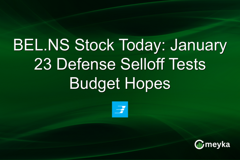 BEL.NS Stock Today: January 23 Defense Selloff Tests Budget Hopes