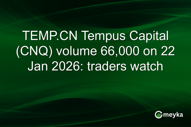 TEMP.CN Tempus Capital (CNQ) volume 66,000 on 22 Jan 2026: traders watch