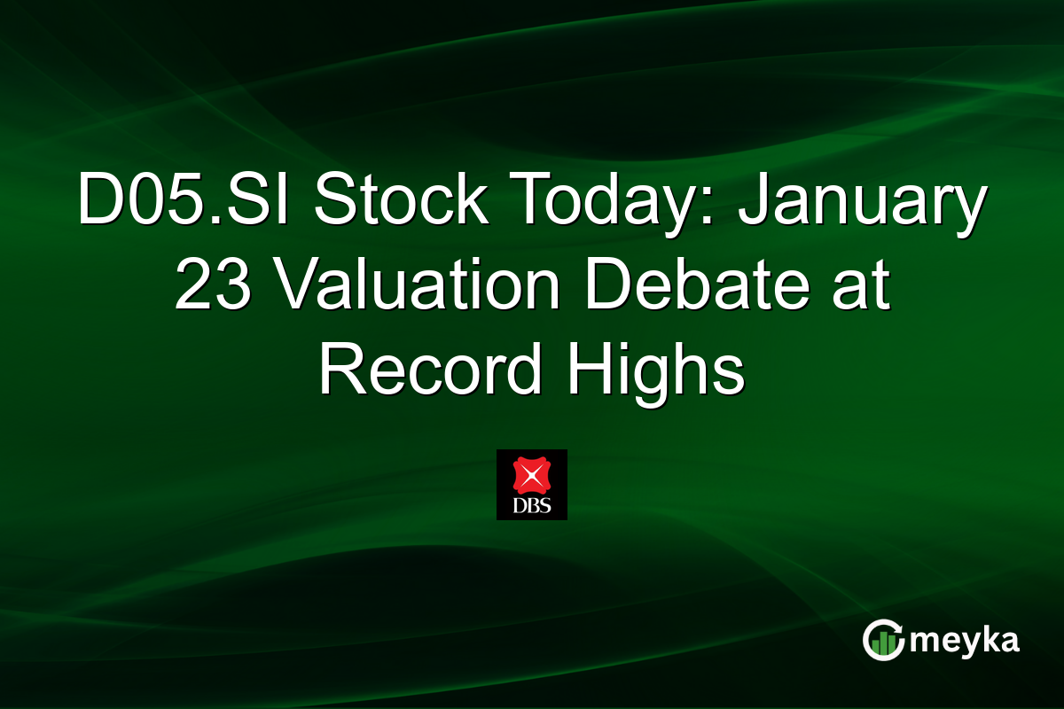 D05.SI Stock Today: January 23 Valuation Debate at Record Highs