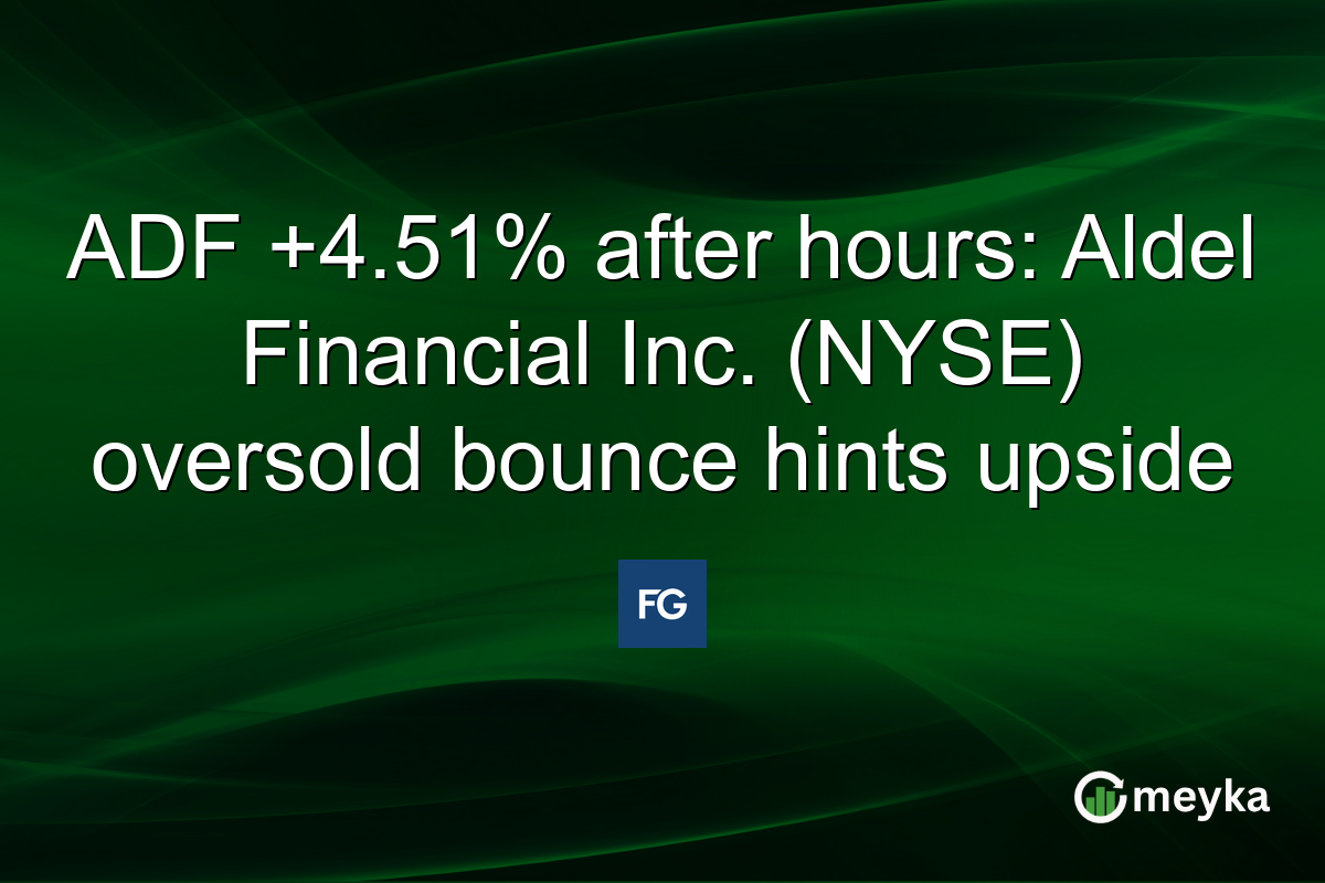 ADF +4.51% after hours: Aldel Financial Inc. (NYSE) oversold bounce hints upside