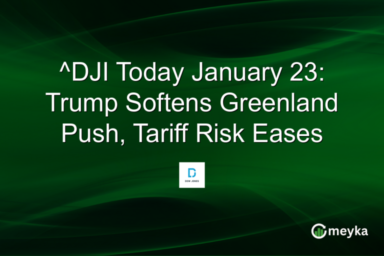 ^DJI Today January 23: Trump Softens Greenland Push, Tariff Risk Eases