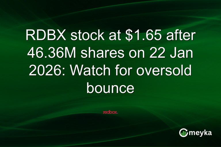 RDBX stock at $1.65 after 46.36M shares on 22 Jan 2026: Watch for oversold bounce