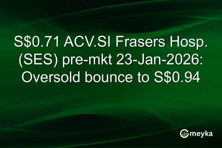 S$0.71 ACV.SI Frasers Hosp. (SES) pre-mkt 23-Jan-2026: Oversold bounce to S$0.94