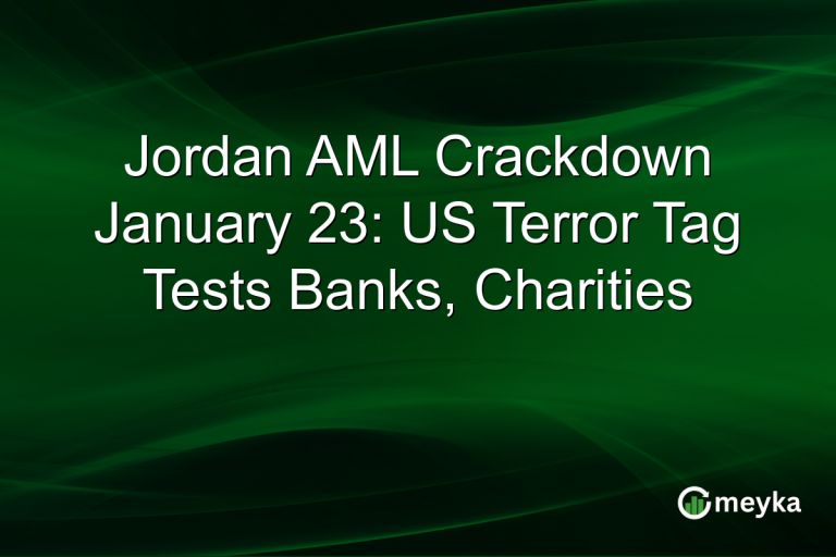 Jordan AML Crackdown January 23: US Terror Tag Tests Banks, Charities