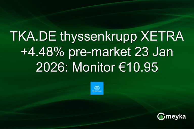 TKA.DE thyssenkrupp XETRA +4.48% pre-market 23 Jan 2026: Monitor €10.95