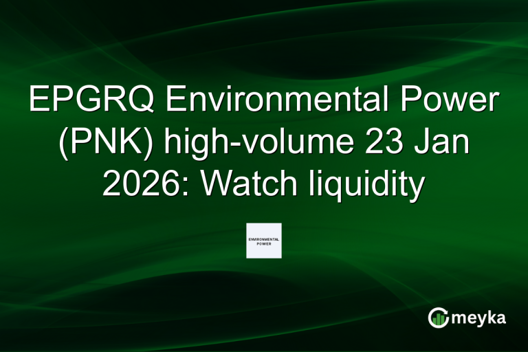 EPGRQ Environmental Power (PNK) high-volume 23 Jan 2026: Watch liquidity