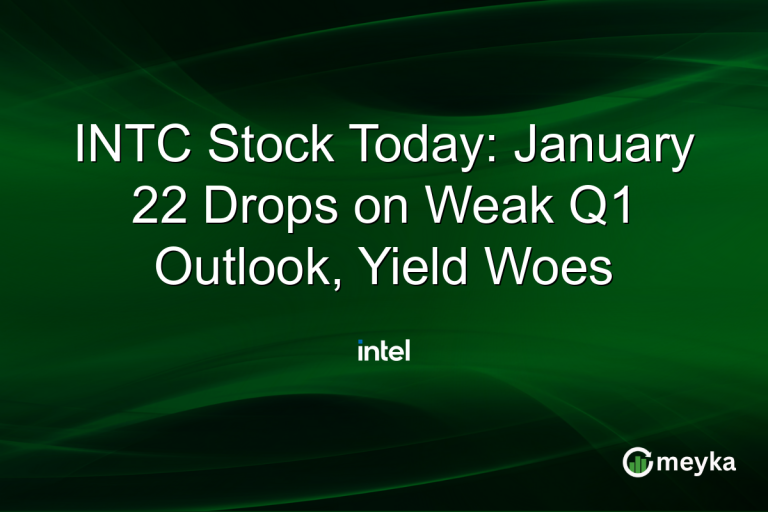 INTC Stock Today: January 22 Drops on Weak Q1 Outlook, Yield Woes