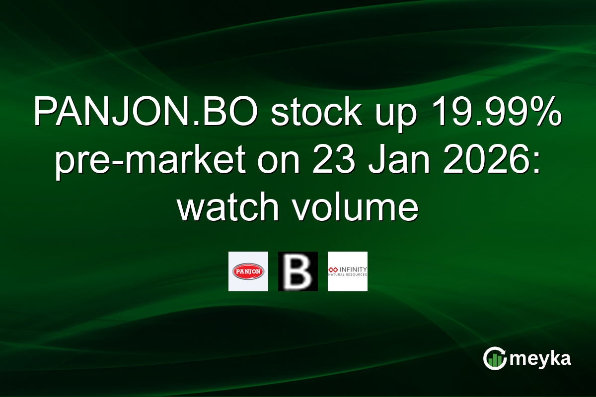 PANJON.BO stock up 19.99% pre-market on 23 Jan 2026: watch volume