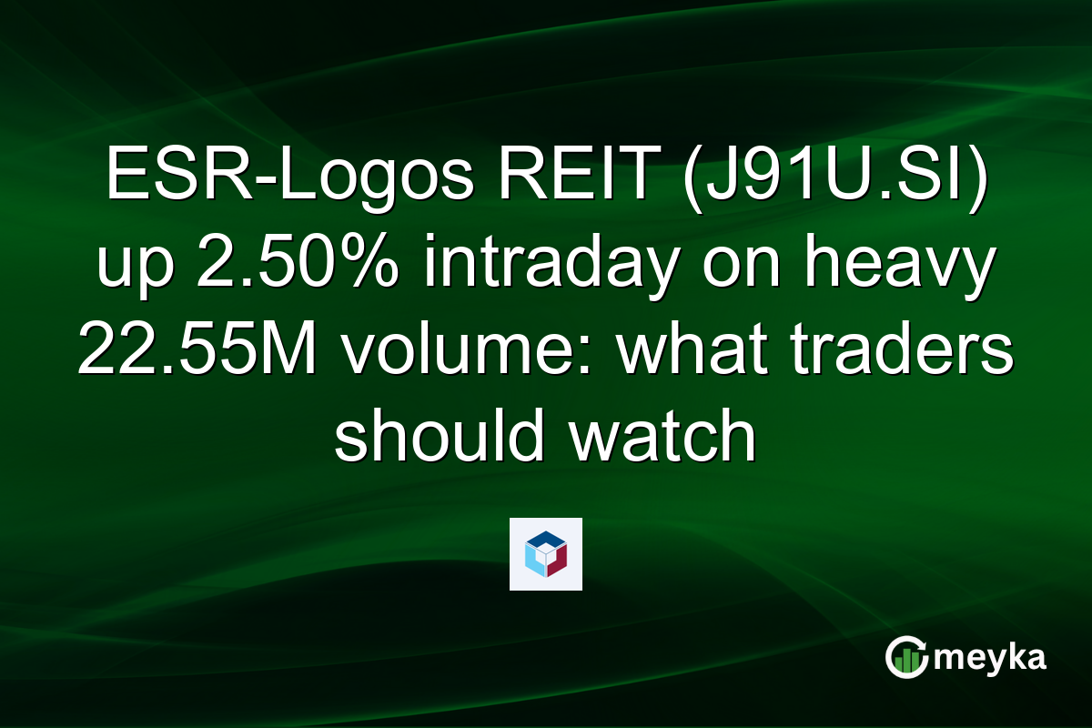 ESR-Logos REIT (J91U.SI) up 2.50% intraday on heavy 22.55M volume: what traders should watch