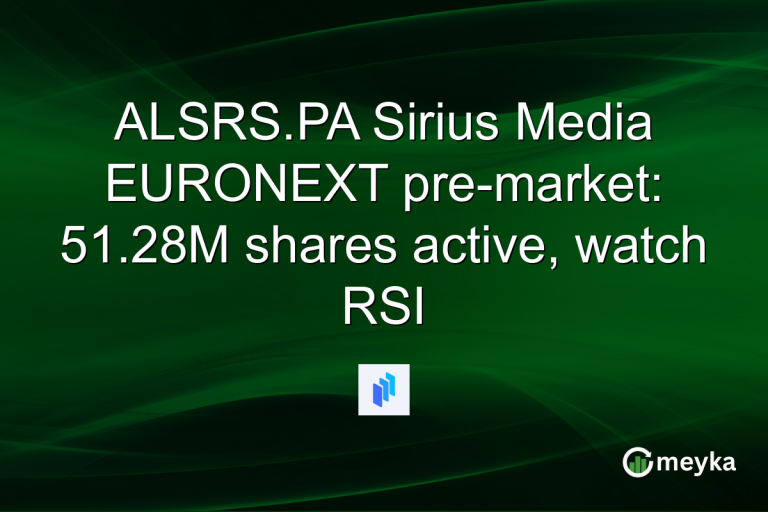 ALSRS.PA Sirius Media EURONEXT pre-market: 51.28M shares active, watch RSI