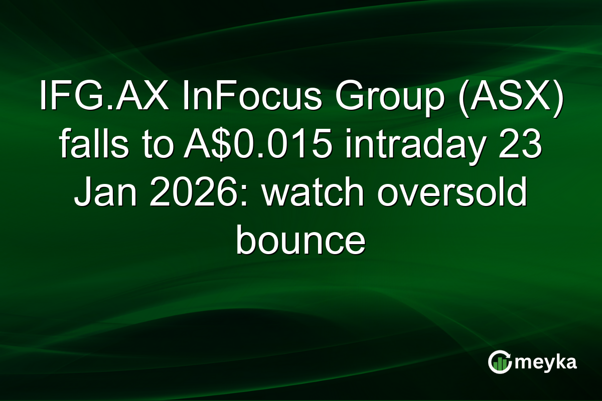 IFG.AX InFocus Group (ASX) falls to A$0.015 intraday 23 Jan 2026: watch oversold bounce