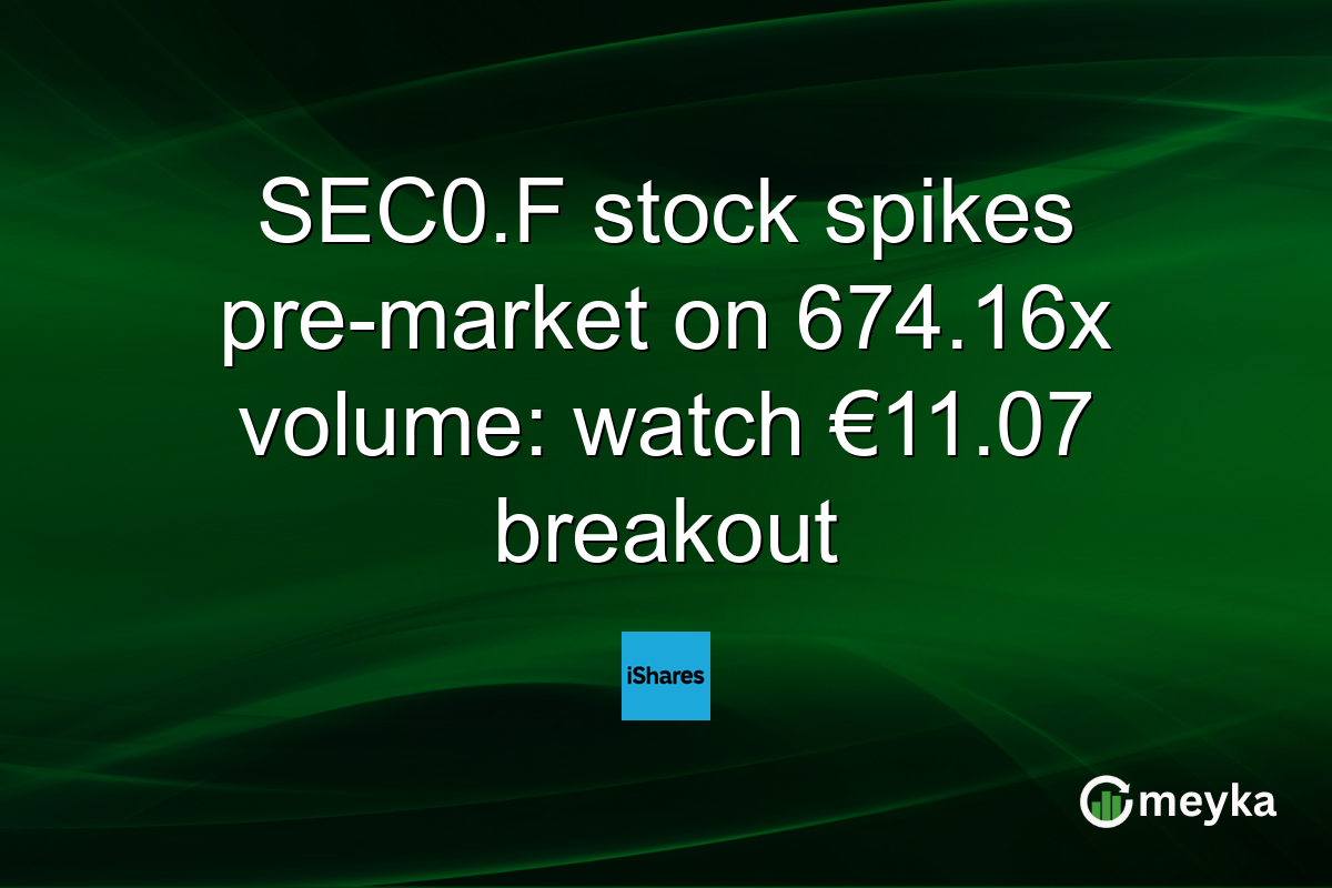 SEC0.F stock spikes pre-market on 674.16x volume: watch €11.07 breakout