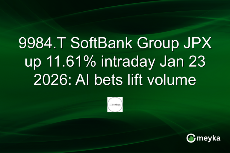 9984.T SoftBank Group JPX up 11.61% intraday Jan 23 2026: AI bets lift volume