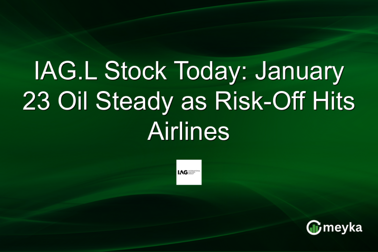 IAG.L Stock Today: January 23 Oil Steady as Risk-Off Hits Airlines