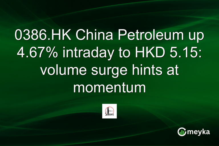 0386.HK China Petroleum up 4.67% intraday to HKD 5.15: volume surge hints at momentum