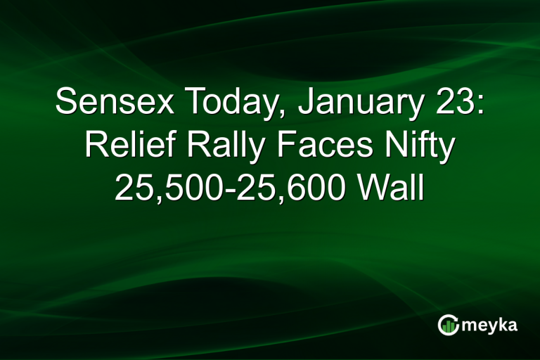 Sensex Today, January 23: Relief Rally Faces Nifty 25,500-25,600 Wall