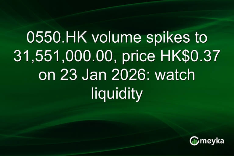 0550.HK volume spikes to 31,551,000.00, price HK$0.37 on 23 Jan 2026: watch liquidity