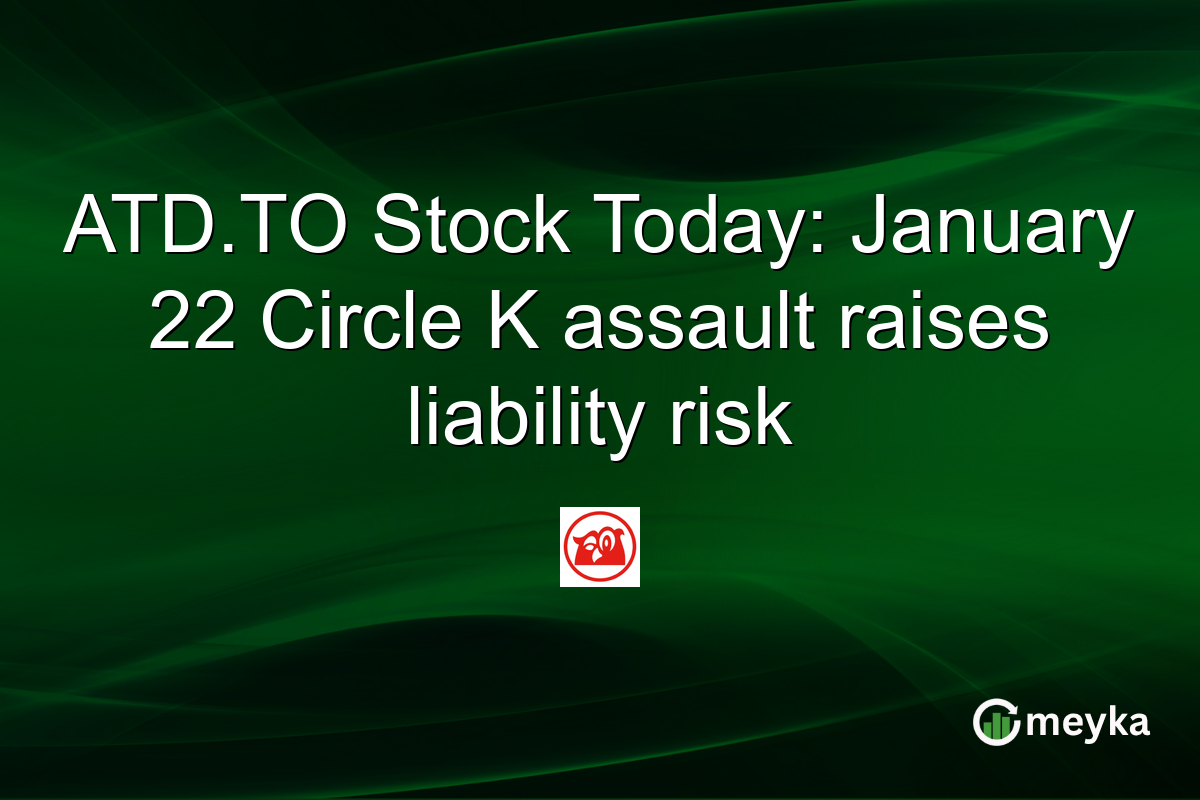 ATD.TO Stock Today: January 22 Circle K assault raises liability risk