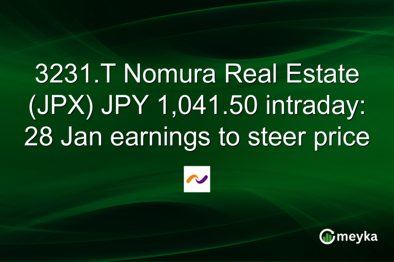3231.T Nomura Real Estate (JPX) JPY 1,041.50 intraday: 28 Jan earnings to steer price