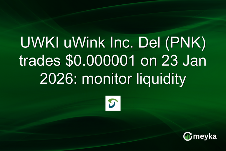 UWKI uWink Inc. Del (PNK) trades $0.000001 on 23 Jan 2026: monitor liquidity