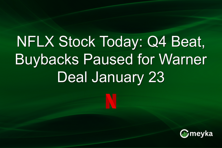 NFLX Stock Today: Q4 Beat, Buybacks Paused for Warner Deal January 23