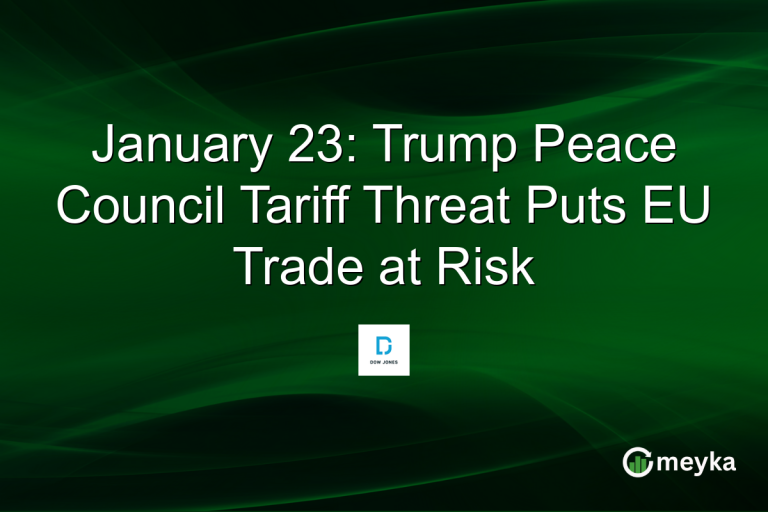 January 23: Trump Peace Council Tariff Threat Puts EU Trade at Risk