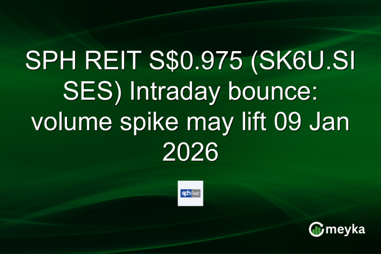 SPH REIT S$0.975 (SK6U.SI SES) Intraday bounce: volume spike may lift 09 Jan 2026