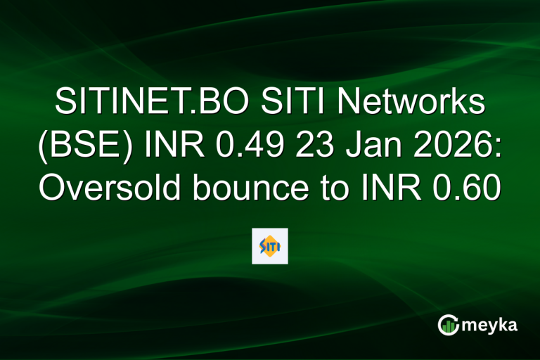 SITINET.BO SITI Networks (BSE) INR 0.49 23 Jan 2026: Oversold bounce to INR 0.60