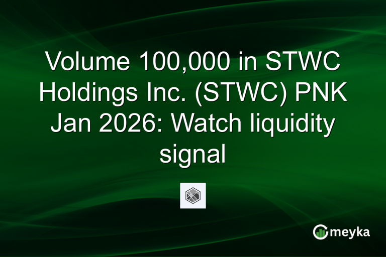 Volume 100,000 in STWC Holdings Inc. (STWC) PNK Jan 2026: Watch liquidity signal