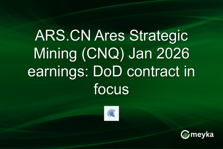 ARS.CN Ares Strategic Mining (CNQ) Jan 2026 earnings: DoD contract in focus