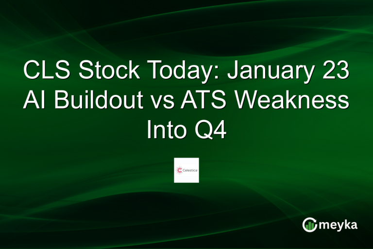 CLS Stock Today: January 23 AI Buildout vs ATS Weakness Into Q4