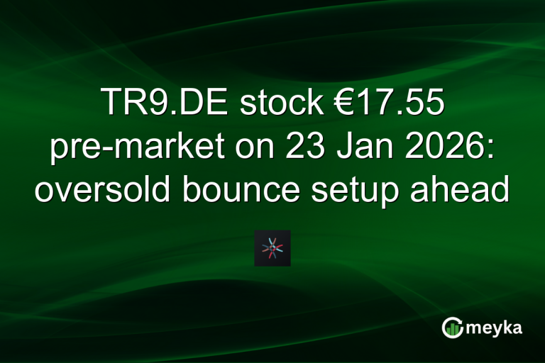 TR9.DE stock €17.55 pre-market on 23 Jan 2026: oversold bounce setup ahead