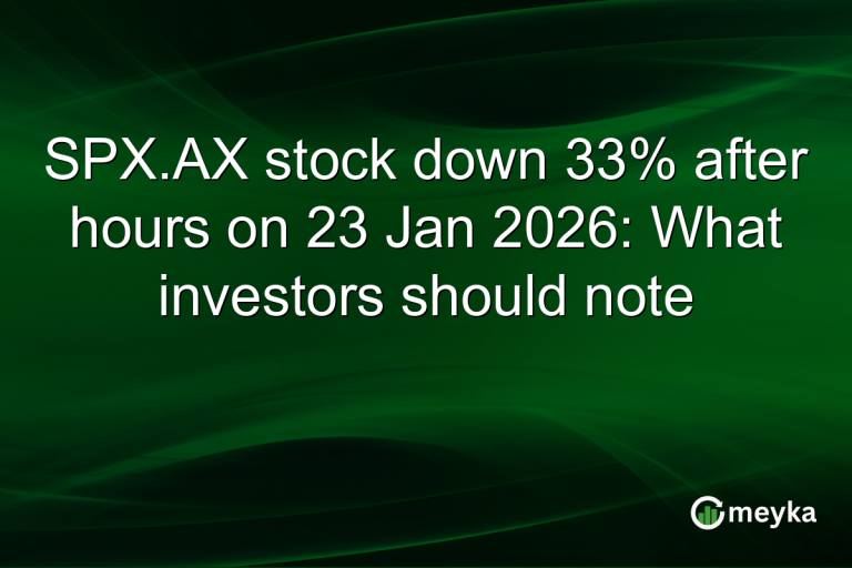 SPX.AX stock down 33% after hours on 23 Jan 2026: What investors should note