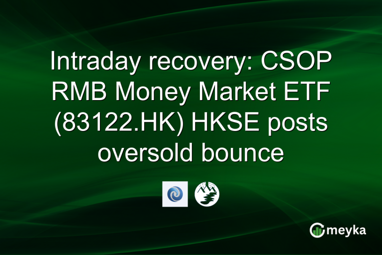 Intraday recovery: CSOP RMB Money Market ETF (83122.HK) HKSE posts oversold bounce