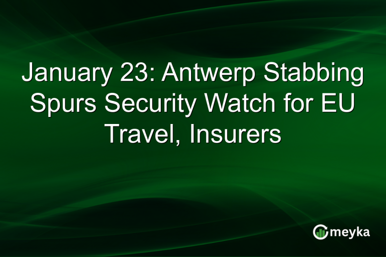 January 23: Antwerp Stabbing Spurs Security Watch for EU Travel, Insurers