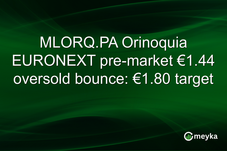 MLORQ.PA Orinoquia EURONEXT pre-market €1.44 oversold bounce: €1.80 target