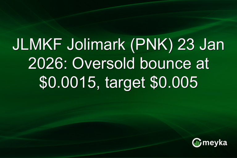 JLMKF Jolimark (PNK) 23 Jan 2026: Oversold bounce at $0.0015, target $0.005