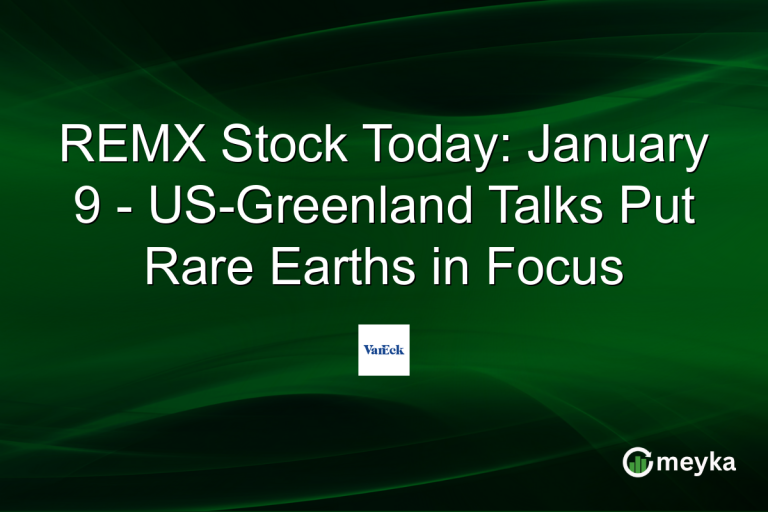 REMX Stock Today: January 9 - US-Greenland Talks Put Rare Earths in Focus