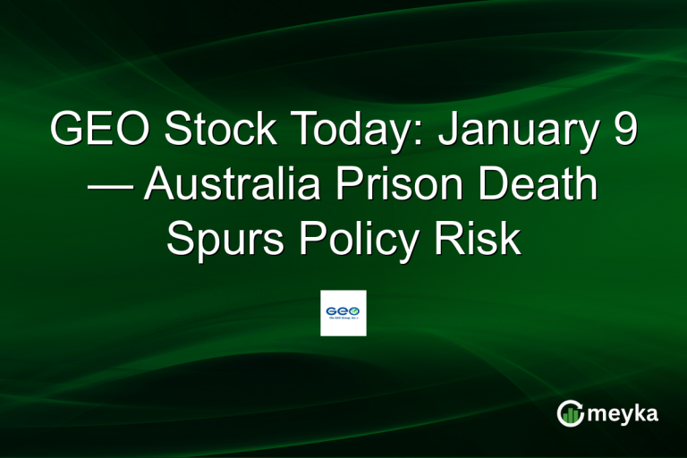 GEO Stock Today: January 9 — Australia Prison Death Spurs Policy Risk