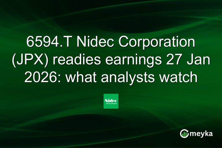 6594.T Nidec Corporation (JPX) readies earnings 27 Jan 2026: what analysts watch