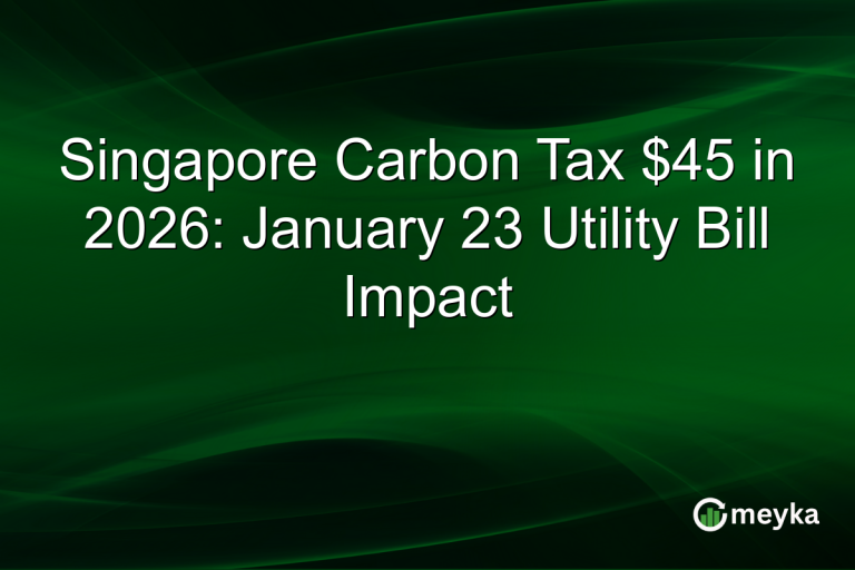 Singapore Carbon Tax $45 in 2026: January 23 Utility Bill Impact