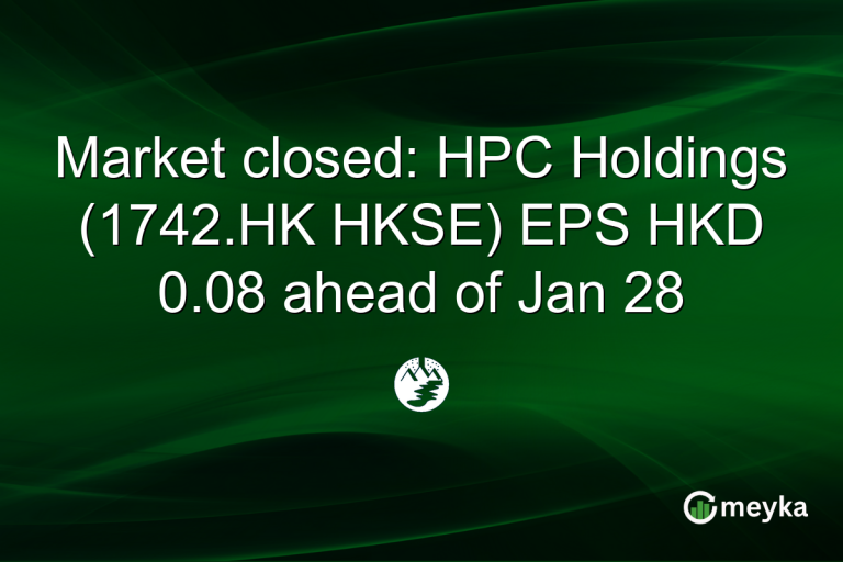 Market closed: HPC Holdings (1742.HK HKSE) EPS HKD 0.08 ahead of Jan 28