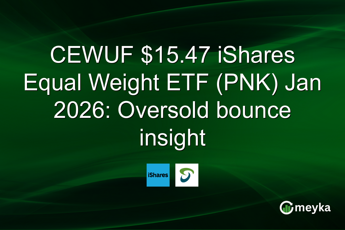CEWUF $15.47 iShares Equal Weight ETF (PNK) Jan 2026: Oversold bounce insight