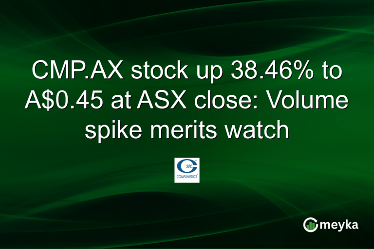CMP.AX stock up 38.46% to A$0.45 at ASX close: Volume spike merits watch