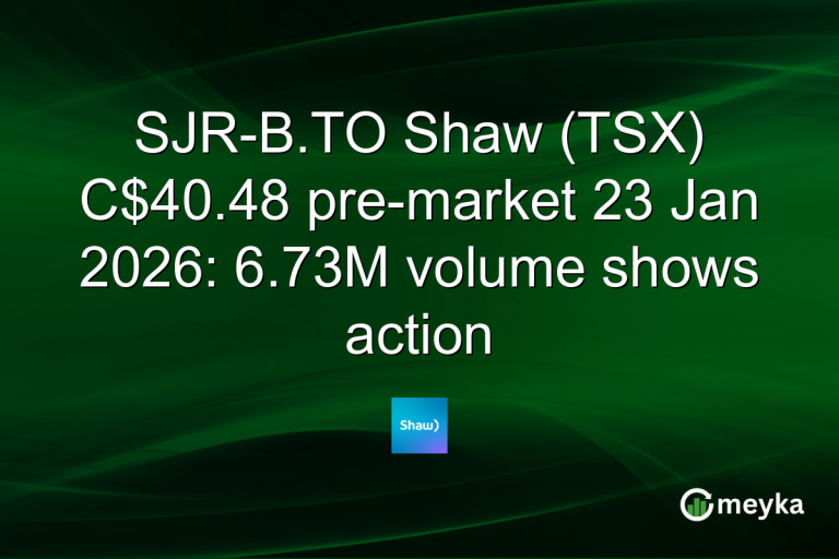 SJR-B.TO Shaw (TSX) C$40.48 pre-market 23 Jan 2026: 6.73M volume shows action